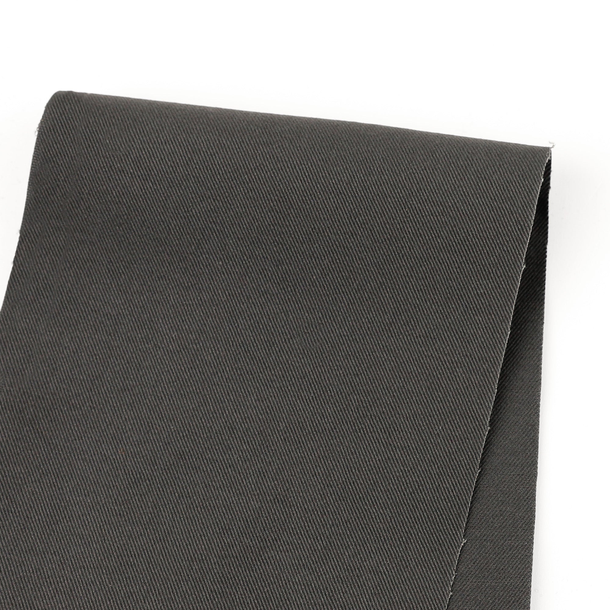 Narrow Stretch Cotton Twill - Shark