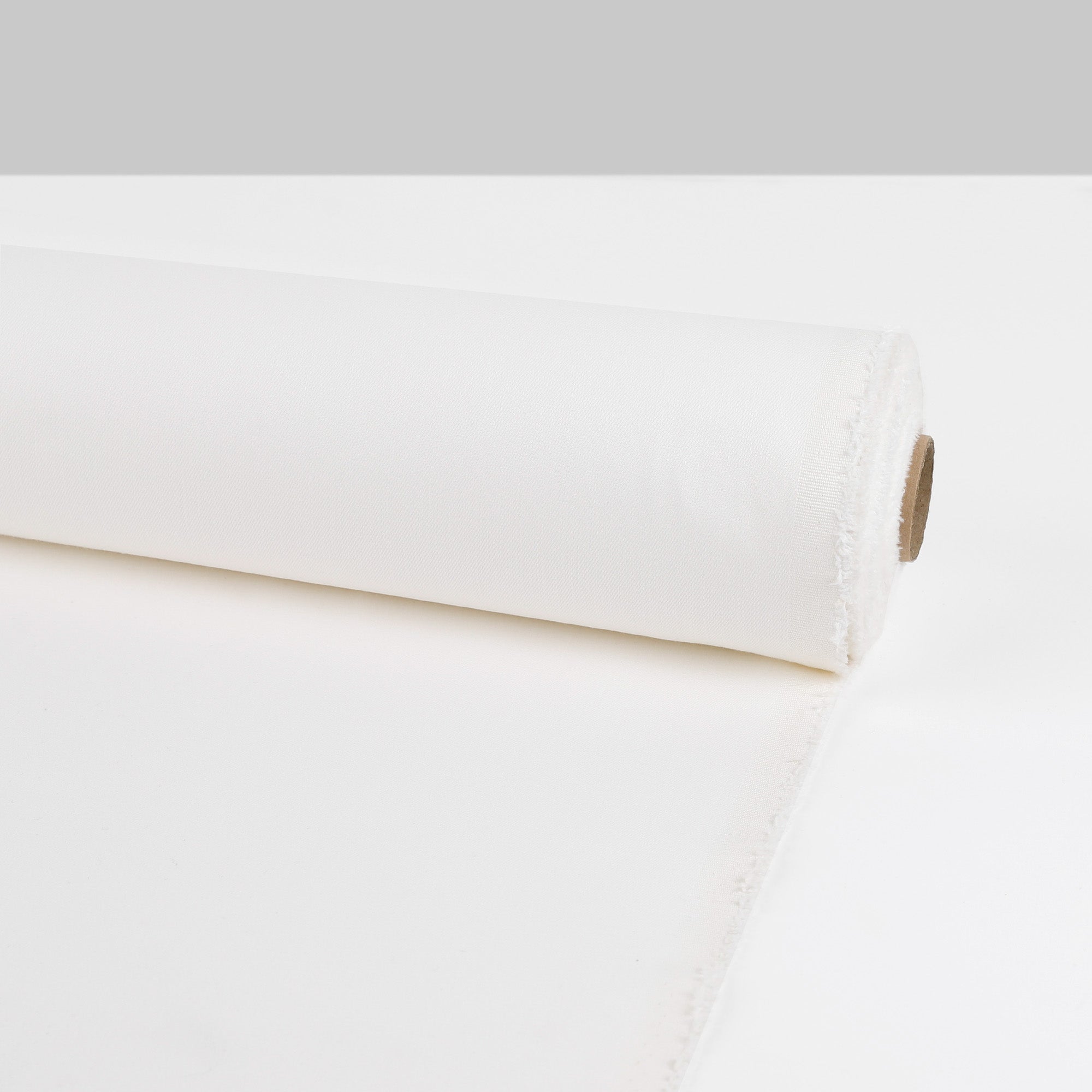 Stretch Cotton Blend Drill - Ivory