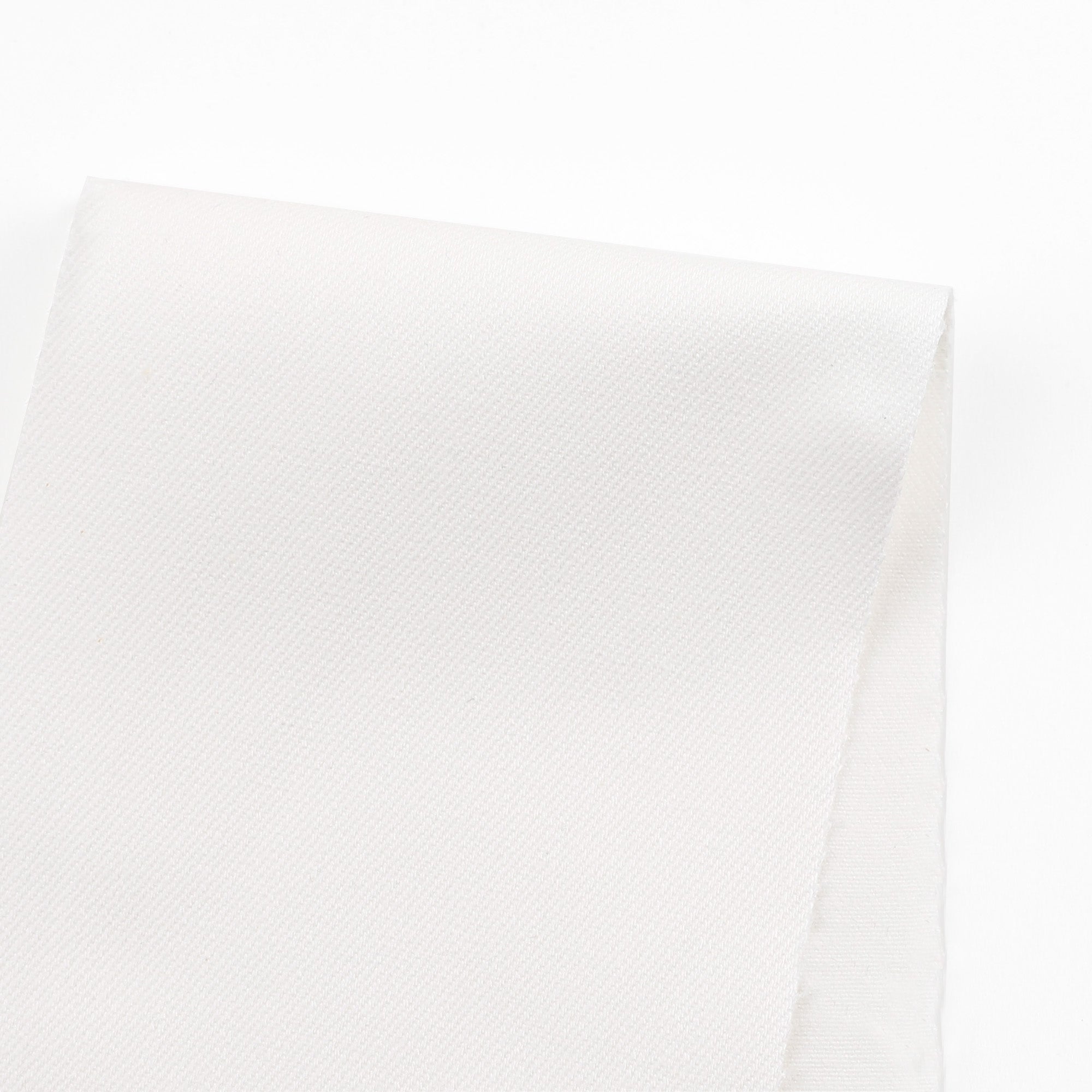 Stretch Cotton Blend Drill - Ivory