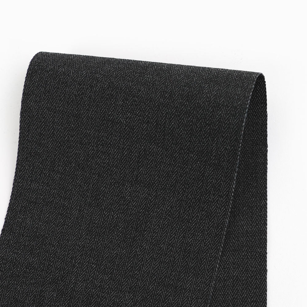 Stretch Herringbone Cotton / Poly - Carbon
