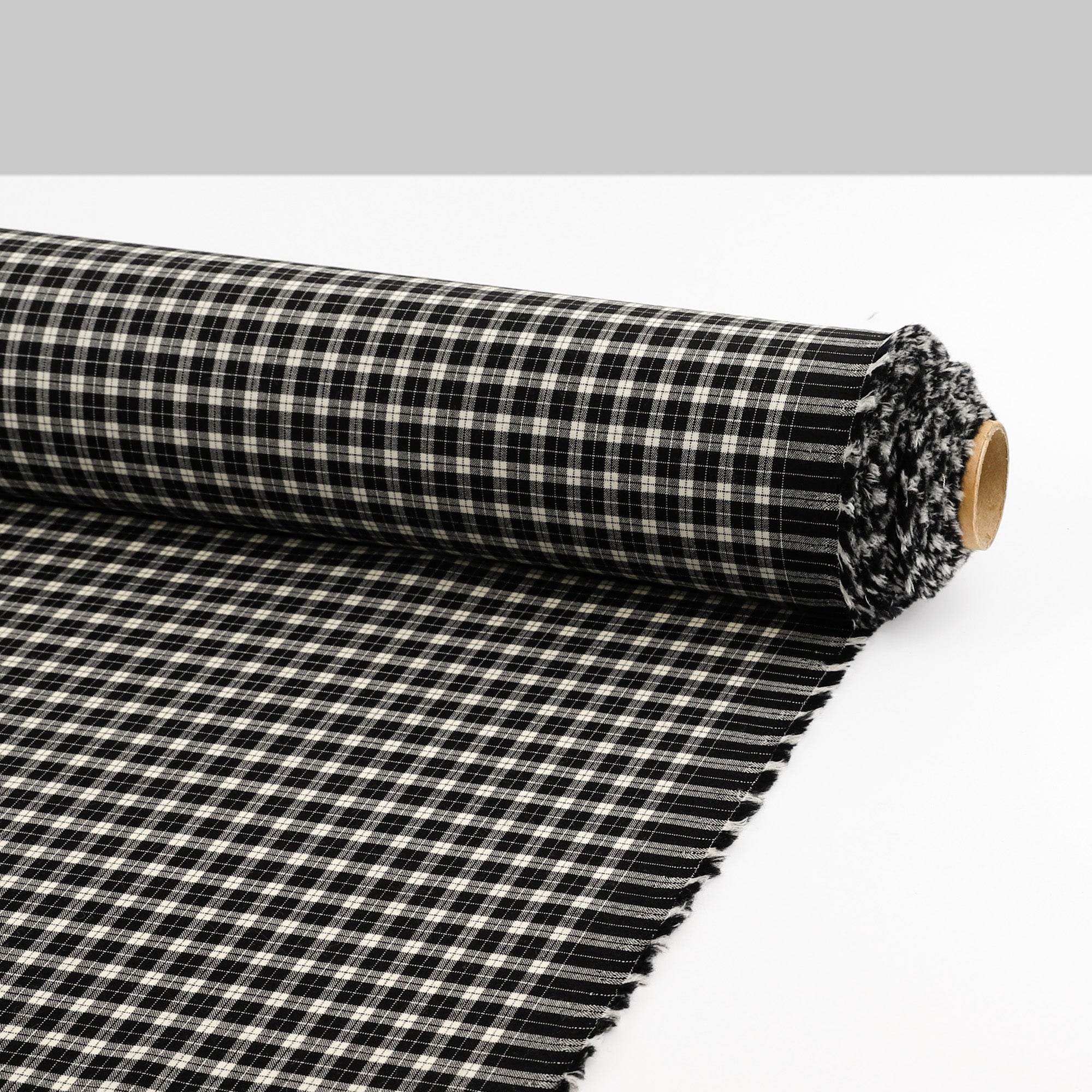 Vintage Plaid Wool - Black