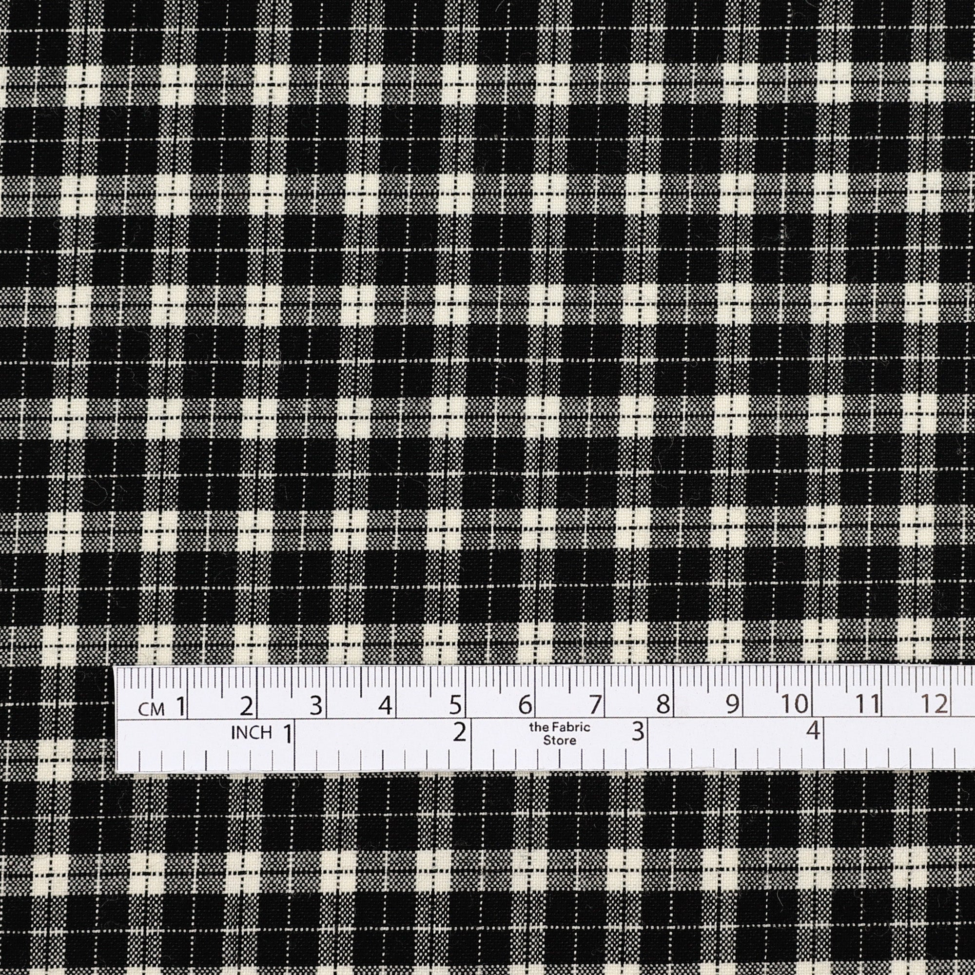 Vintage Plaid Wool - Black