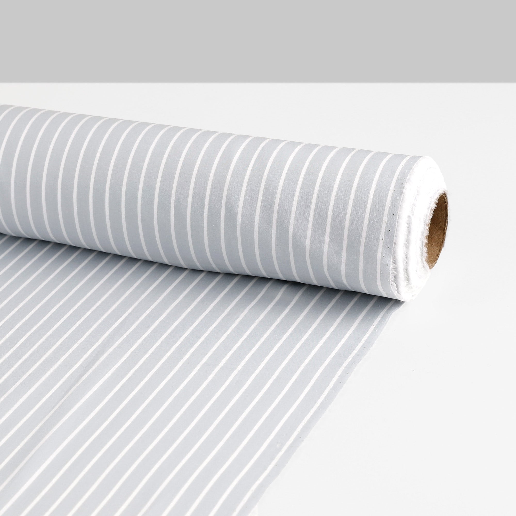 Butchers Stripe Cotton Lawn - Chrome