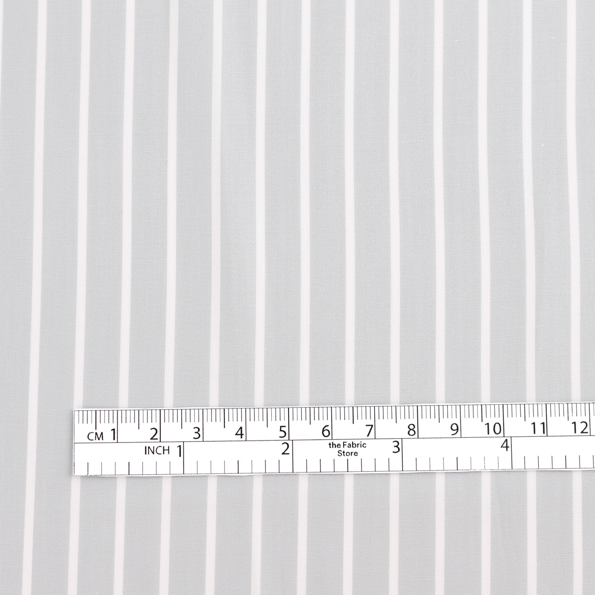 Butchers Stripe Cotton Lawn - Chrome