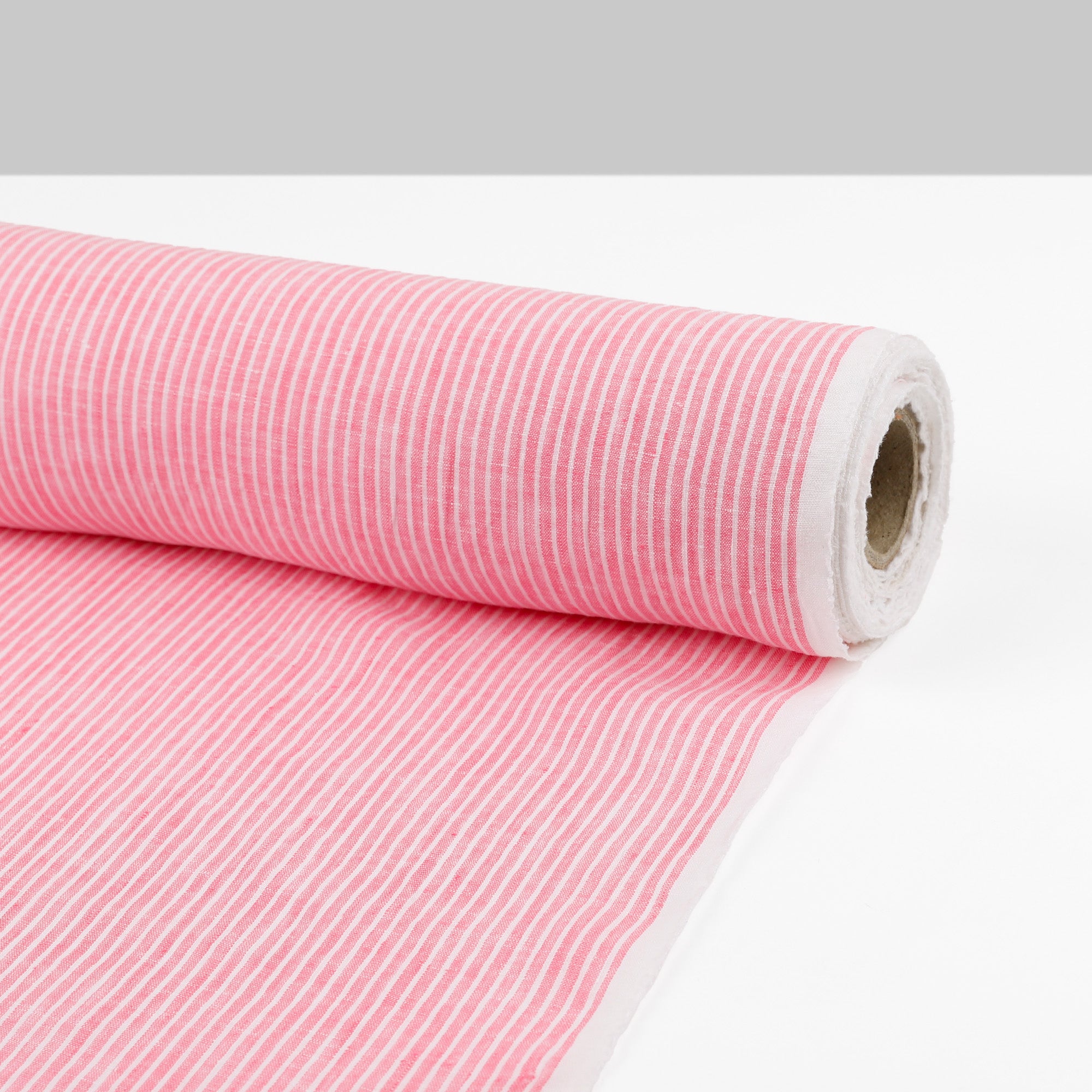 Lightweight Stripe Linen - Gardenia