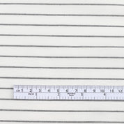 Weft Stripe Cotton Shirting - White