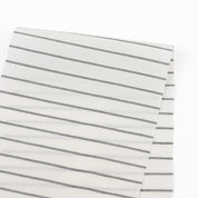 Weft Stripe Cotton Shirting - White