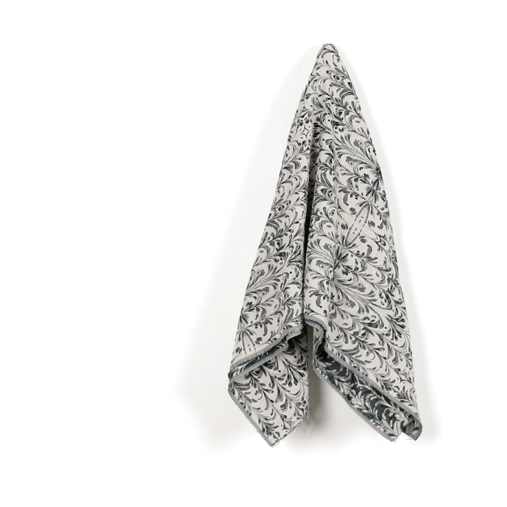 Symmetrical Stem Wool/Poly Jacquard - Hunter