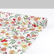 Blooms and Berries Stretch Cotton Sateen - Green Mix