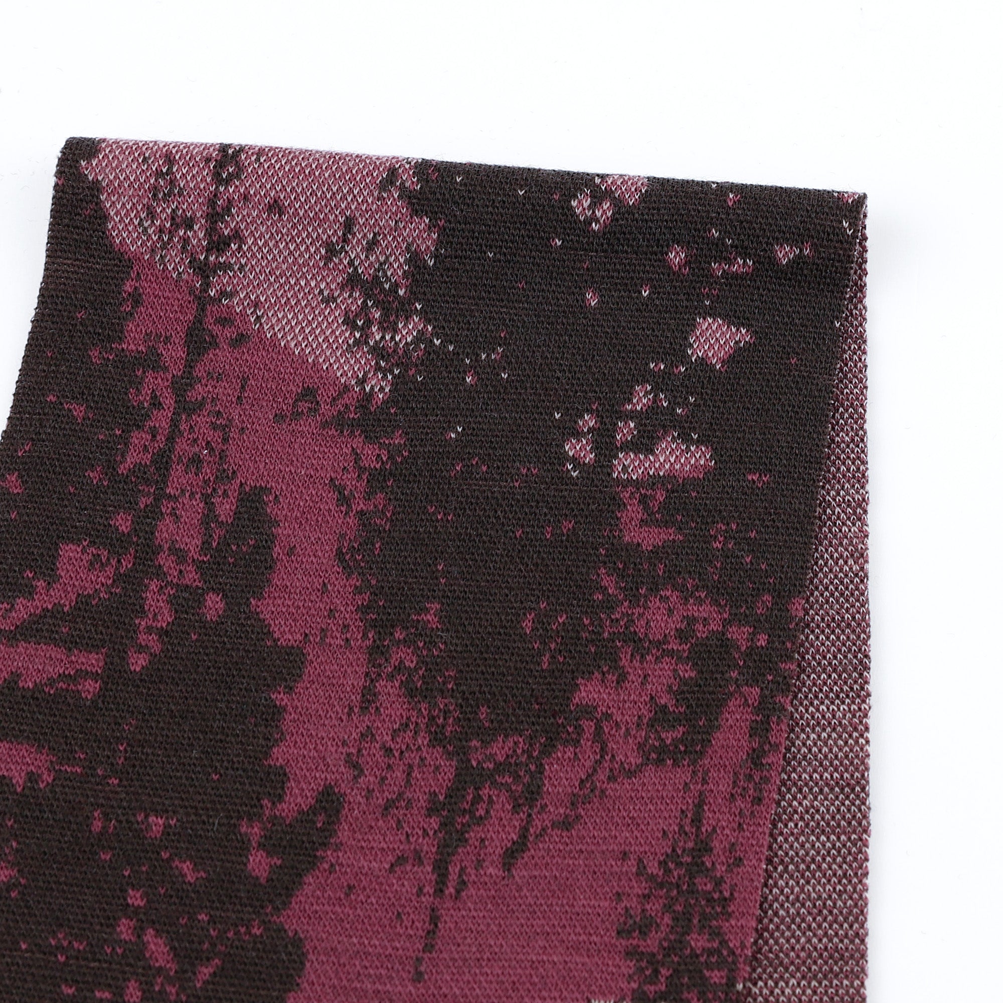 Alpine Trees Merino Jacquard - Muddy Pink