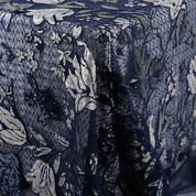 Tulip Embroidered Tulle - Marine