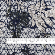 Tulip Embroidered Tulle - Marine