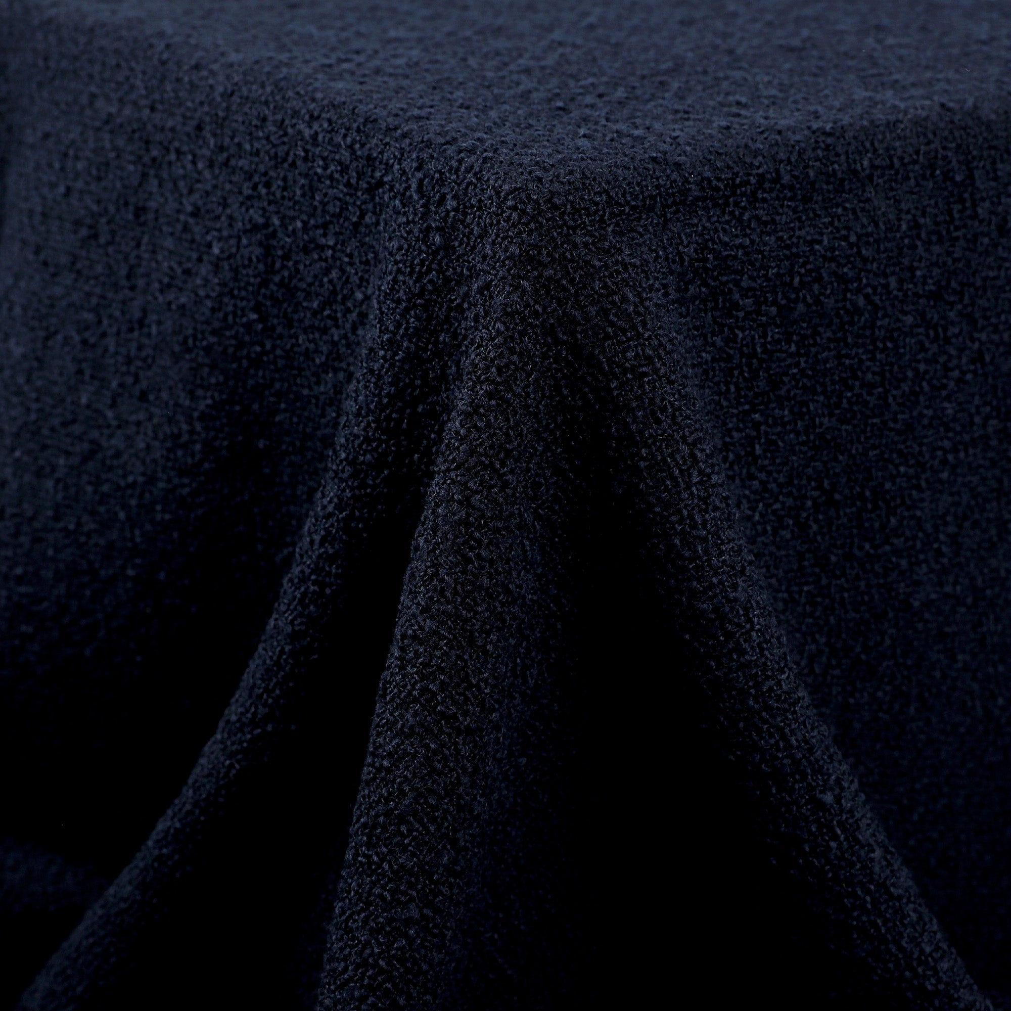 Boucle Wool / Poly Tweed - Navy