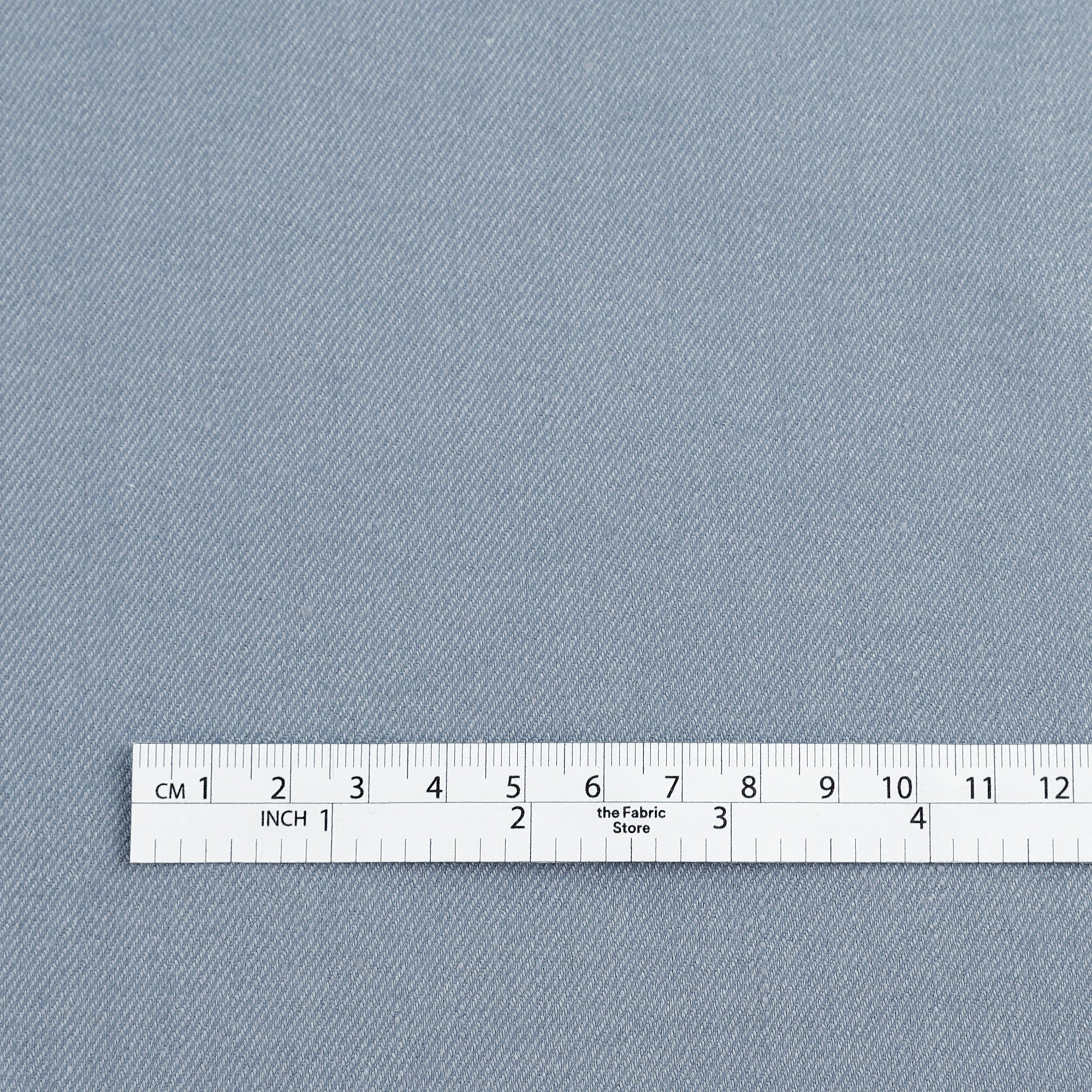 Stretch Linen Blend Twill - Blue Haze