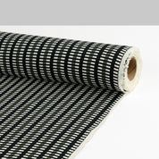 Shadow Grid Viscose Crepe - Black