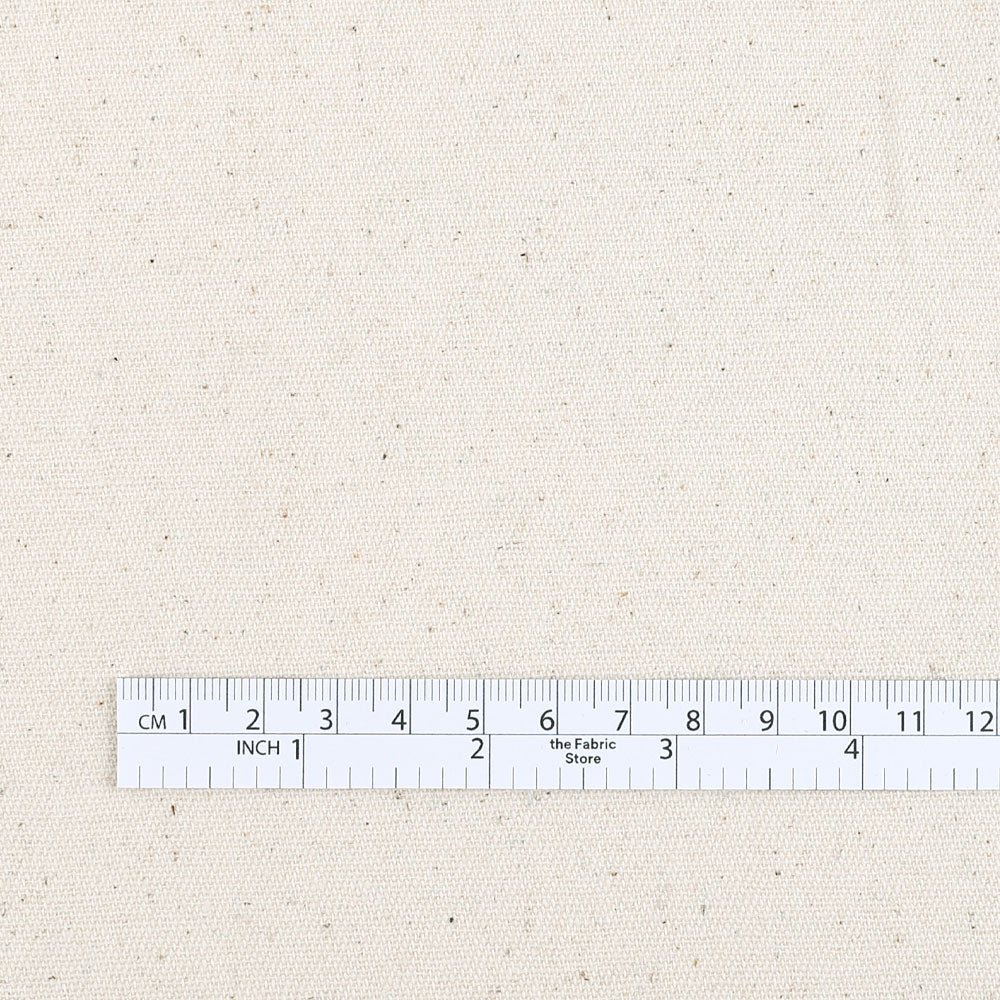 Upcycled Midweight Cotton Twill - Natural Fleck