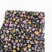 Princess Flower Silk Georgette - Purple / Yellow