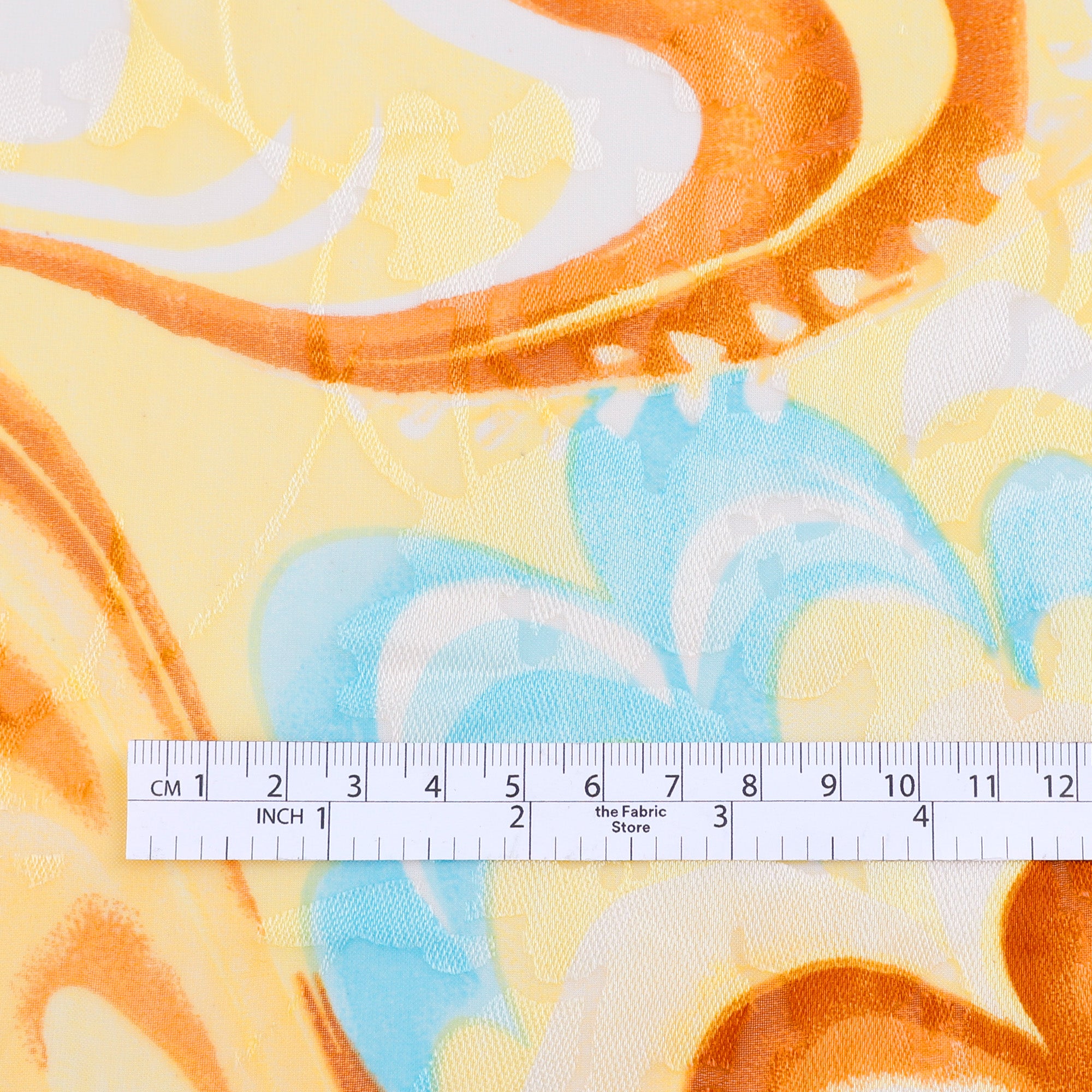 Wave Print Bouquet Devore - Yellow