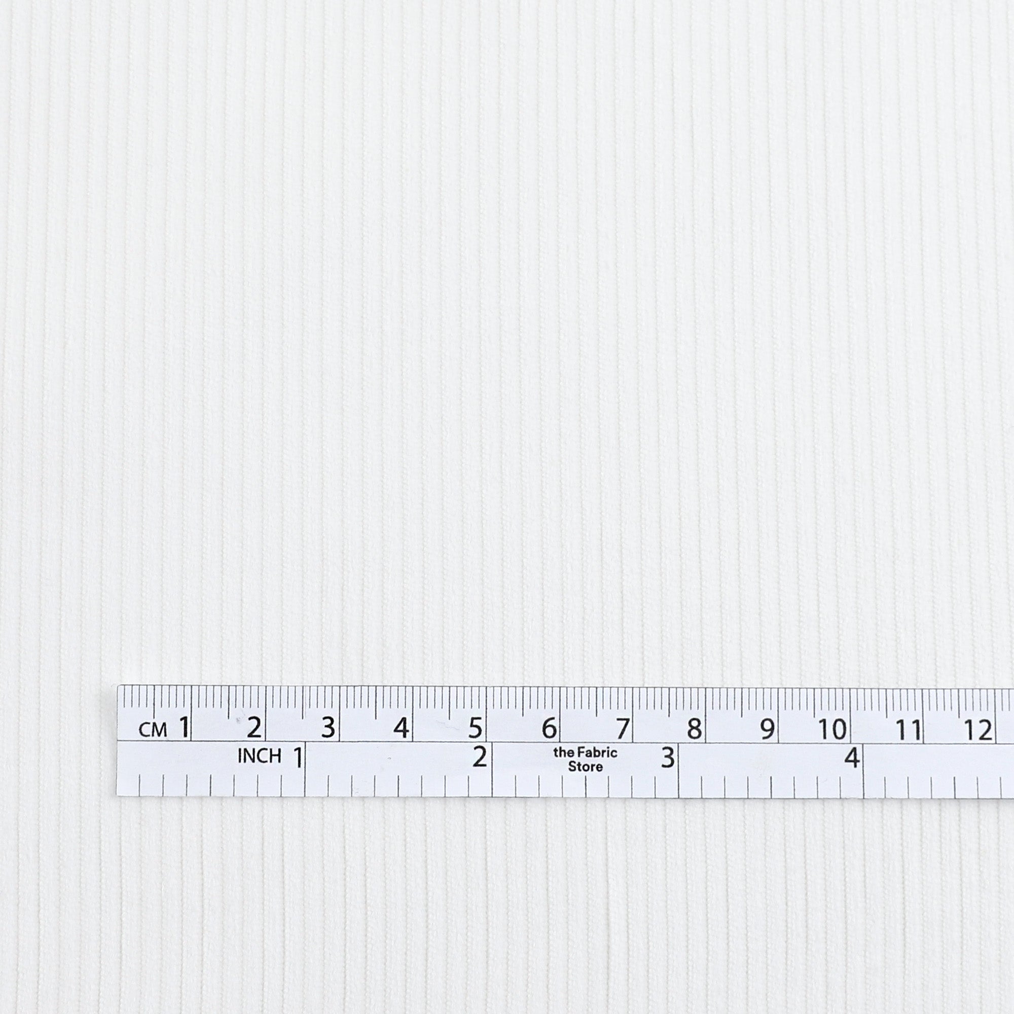 Stretch Cotton Corduroy - White