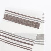 Woven Stripe Cotton / Linen - Portobello