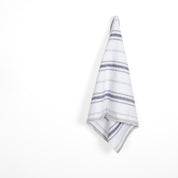 Awning Stripe Linen - White / Navy