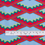 Party Diamonds Stretch Cotton Sateen - Sky