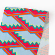 Party Diamonds Stretch Cotton Sateen - Sky