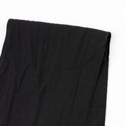 Crumpled Stretch Poly / Wool Suiting - Overdyed Black