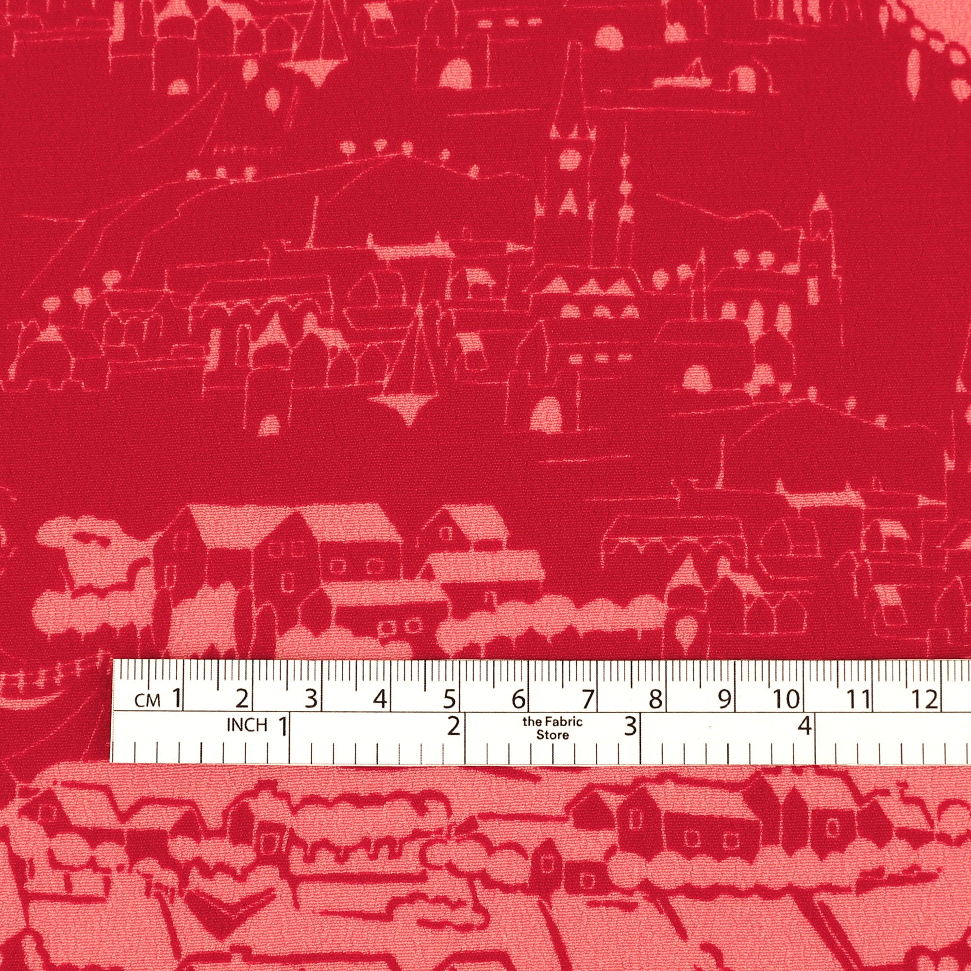 Townlet Viscose Crepe - Pomegranate