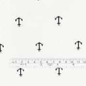 Anchor Stretch Cotton Shirting - White