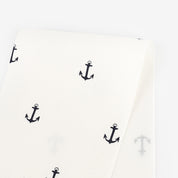 Anchor Stretch Cotton Shirting - White