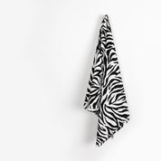 Zebra Print Cotton Poplin - White