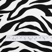 Zebra Print Cotton Poplin - White