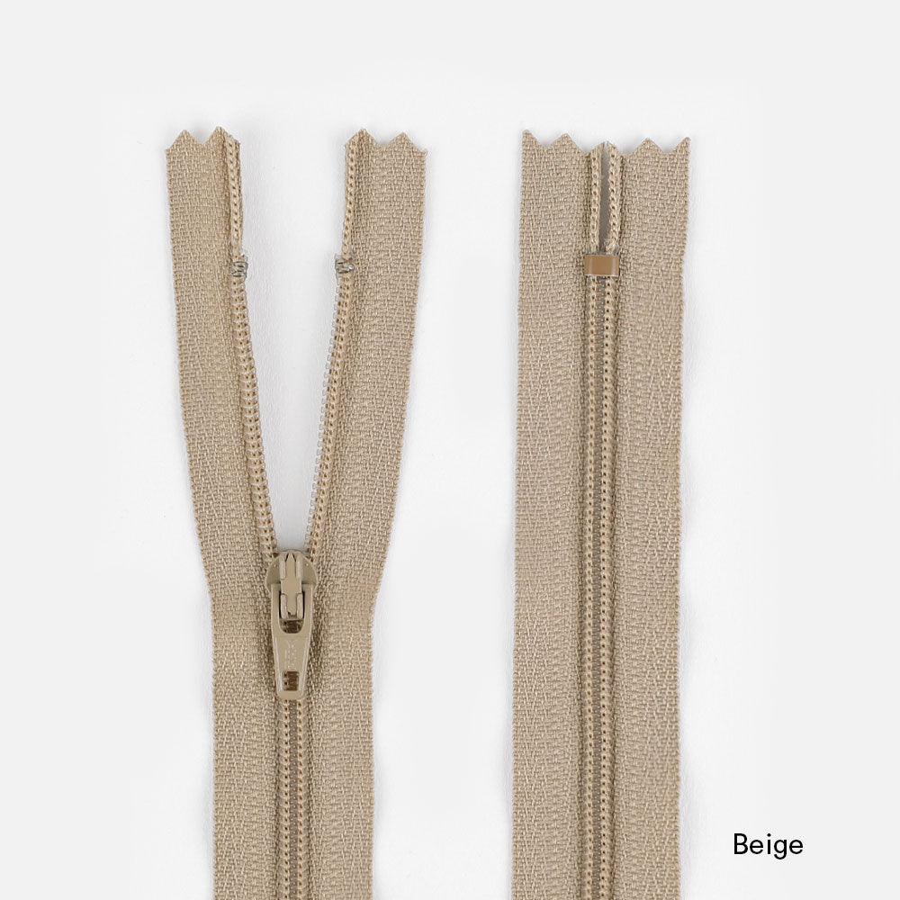 Dress Zips - 40cm - Beige