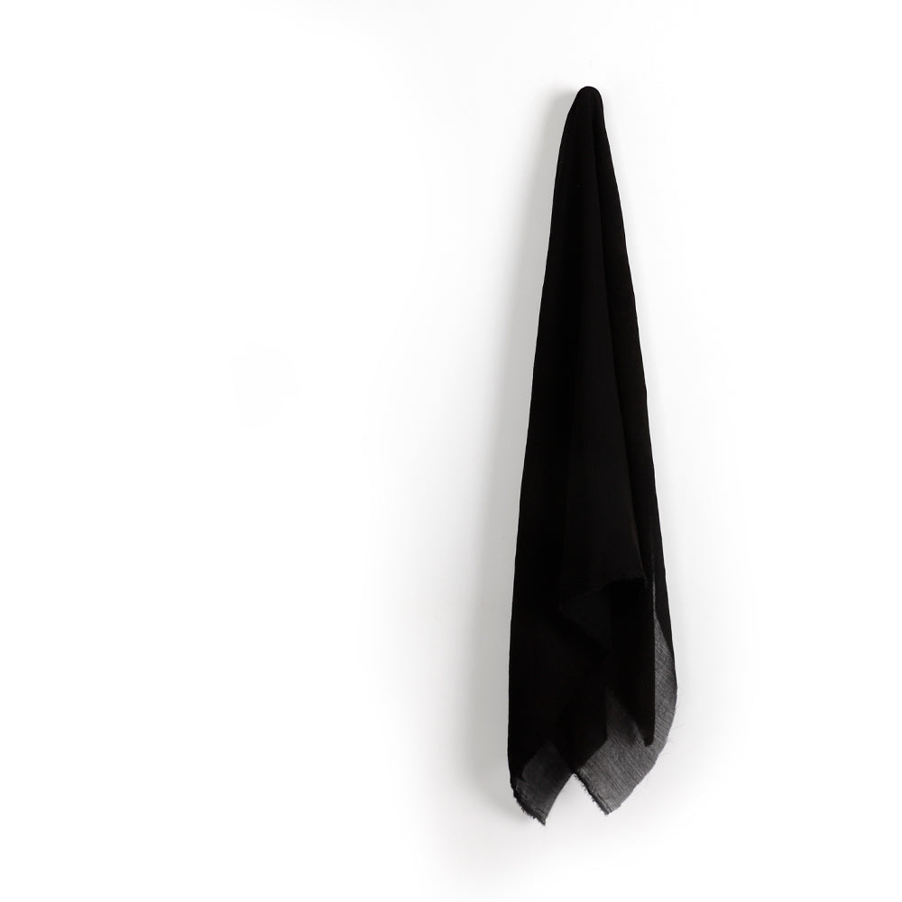 Crinkle Gauze - Black