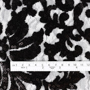 Floral Sequin Lace - Black