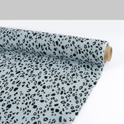 Leopard Viscose Georgette - Powder Blue