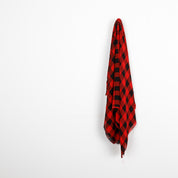 Buffalo Check Viscose Georgette - Red / Black