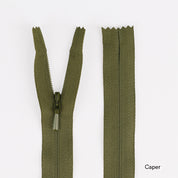 Invisible Zips - 40cm - Caper