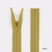 Invisible Zips - 23cm - Celery