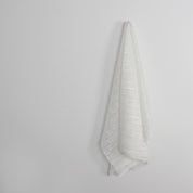 Corded Floral Stripe Lace - White