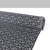 Tile Jacquard - Ink / White