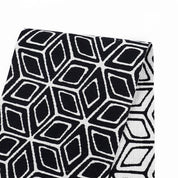 Tile Jacquard - Ink / White