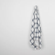 Backed Twill Check Cotton - Navy
