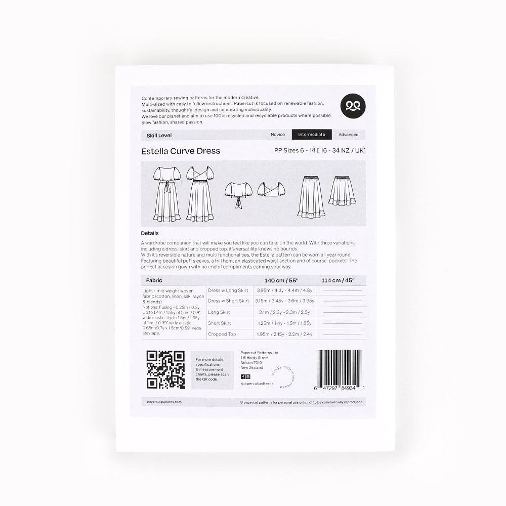 Papercut Pattern - Estella Curve Dress