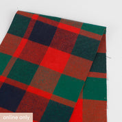 Festive Brushed Cotton Check - Red