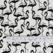 Flamingo Rayon Challis - Black