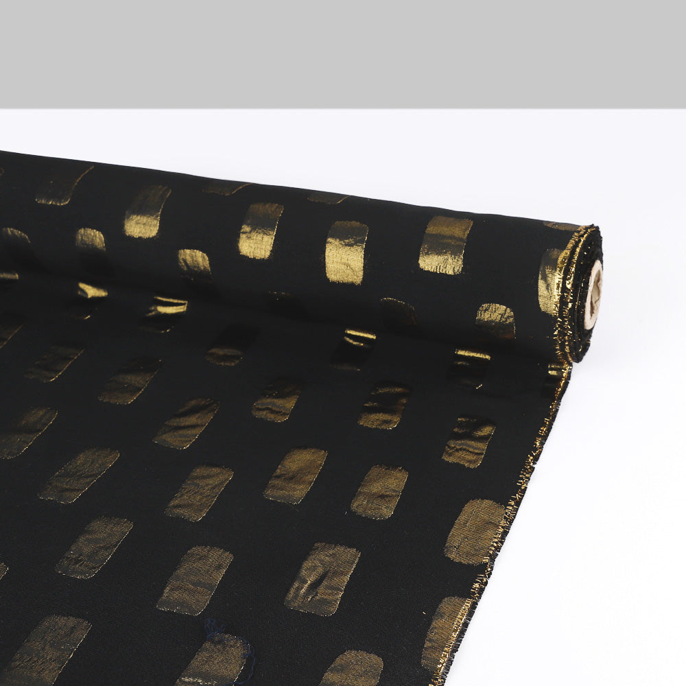 Reversible Oblong Jacquard - Black / Gold