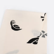 Hat Print Cotton / Rayon - Ivory