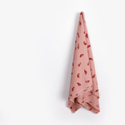 Hat Print Cotton / Rayon - Rose